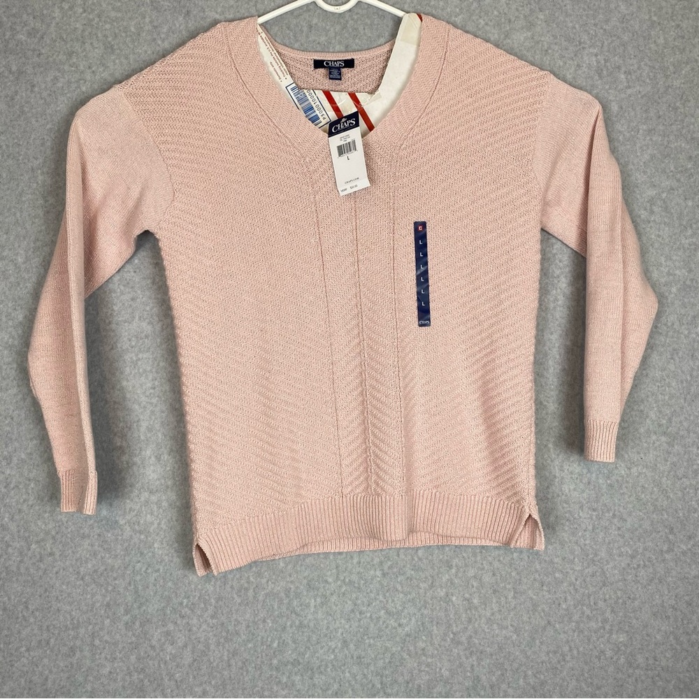 Pink chaps women’s sweater